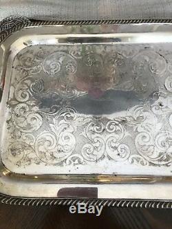 Marlboro Silver Plate E. P. Copper Tea Service Set