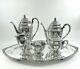 Marquise 1847 Rogers Silverplate 6-piece Tea / Coffee Set Plate Loss On Tray
