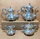 Meriden B. (britannia) Company Silver Plate 4-piece Tea Coffee Set Pattern 2027