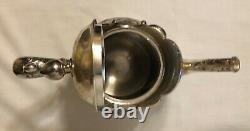 Meriden B. & Co. Silver Plate Coffee/Tea Pot, Sugar Bowl & Creamer Set