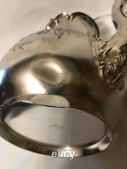 Meriden B. & Co. Silver Plate Coffee/Tea Pot, Sugar Bowl & Creamer Set