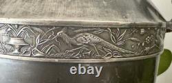 Meriden B. Co. Silver Plate Tea / Coffee Pot 1897 VGC Rare, Grape? Vines 11T