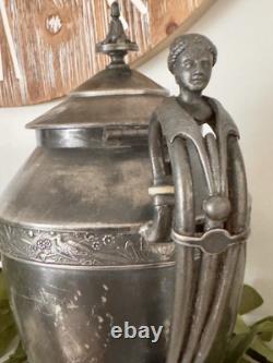 Meriden B. Co. Silver Plate Tea / Coffee Pot 1897 VGC Rare, Grape? Vines 11T