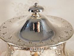 Meriden B. Co. Silver Plate Tea Urn 1867, VGC, Rare, Lions Head & Foot