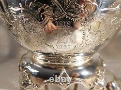 Meriden B. Co. Silver Plate Tea Urn 1867, VGC, Rare, Lions Head & Foot