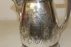 Meriden B. Company Quadruple Silver Plate Water / Tea / Coffee Pot 1868