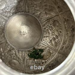 Meriden Britannia Co. 1905 Silver Plate Repousse Samovar Coffee Tea Urn Floral