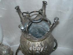 Meriden Britannia Company 1905 Silver Plate Repousse Samovar Coffee Tea Urn