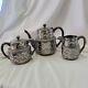 Meriden Silverplate Co. Tea Set 1432 Quadruple Plated 3 Piece