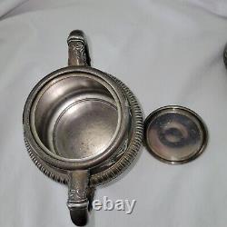 Meriden SilverPlate Co. Tea Set 1432 Quadruple Plated 3 Piece