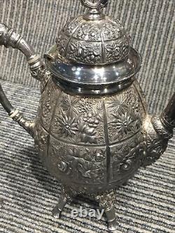 Meriden Silver Plate Floral REPOUSSE EMBOSSED SAMOVAR Tea service / coffee pot