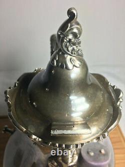 Mid Century Wallace Baroque Silver Plate Coffee & Tea Rococo Teapot #299