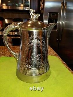 Middletown Plate Co. Quadruple Silver Plate Hard White Metal Tea Pot #97