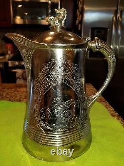 Middletown Plate Co. Quadruple Silver Plate Hard White Metal Tea Pot #97