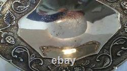 Mixed Lot Silverplate & Metal Chafing Dish Bowl Lid Gravy Boat Tea Pot Nut Tray