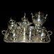 Monumental 19th C. American Eastlake 7-pc. Silver Plate Tea Set #6148