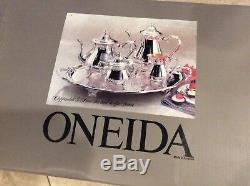 NIB Oneida Silverplate 5 Piece Coffee Tea Set Never Used
