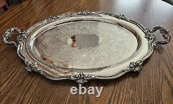 NICE Reed & Barton Silver Plate Regent Waiter Butler Tea Tray Platter 5600 D4 23