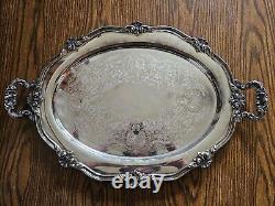 NICE Reed & Barton Silver Plate Regent Waiter Butler Tea Tray Platter 5600 D4 23