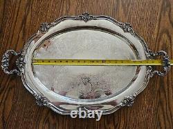 NICE Reed & Barton Silver Plate Regent Waiter Butler Tea Tray Platter 5600 D4 23