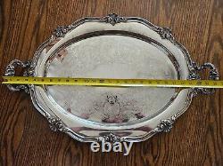 NICE Reed & Barton Silver Plate Regent Waiter Butler Tea Tray Platter 5600 D4 23