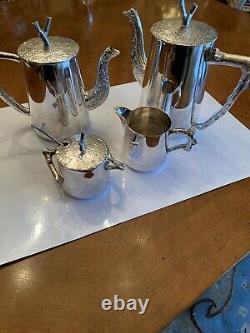 Never Used Michael Aram Twig Design Silverplate Tea & Coffee Set 5 Piece
