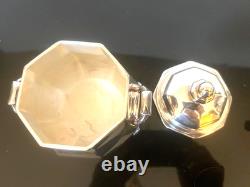 New ERCUIS France Art Deco 4 pc Silver plate Coffee & Tea Service Set