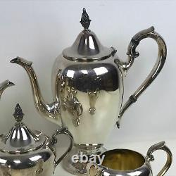 Nice Gorham 5 Piece Colonial Silverplate Coffee Tea Service