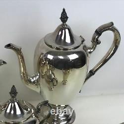 Nice Gorham 5 Piece Colonial Silverplate Coffee Tea Service