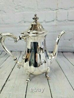 Oneida Chippendale Silverplate 5 Piece Tea Coffee Service Set