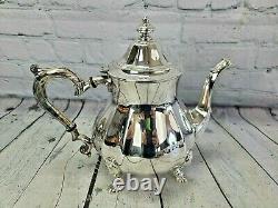 Oneida Chippendale Silverplate 5 Piece Tea Coffee Service Set