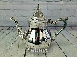 Oneida Chippendale Silverplate 5 Piece Tea Coffee Service Set