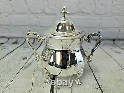 Oneida Chippendale Silverplate 5 Piece Tea Coffee Service Set