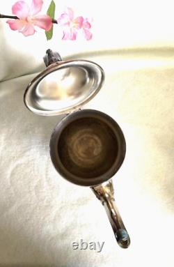 Oneida Silver Plate Tea/Coffee Pot, Creamer & Sugar Bowl (4 pcs) Vintage