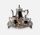 Oneida Silver Wilcox Webster Countess Silverplate 4 Piece Tea Set
