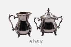 Oneida Silver Wilcox Webster Countess Silverplate 4 Piece Tea Set