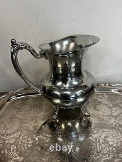 Oneida Silverplate 6 Piece Coffee Teaset with Butter Dish