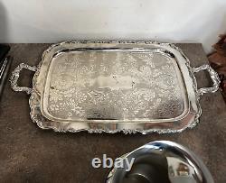 Oneida Silverplate 6 Piece Coffee Teaset with Butter Dish