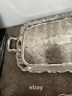 Oneida Silverplate 6 Piece Coffee Teaset with Butter Dish