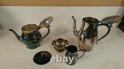 Oneida Silversmiths Paul Revere Reproduction Silver Plate Tea/Coffee Set -1960's