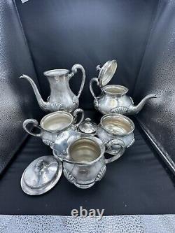 Onslow by Tuttle Silverplate Tea Set No Tray 5 Pieces Free Shipping! Beautiful