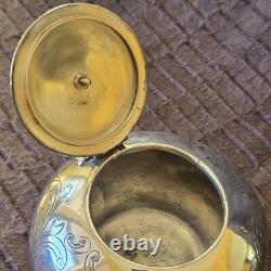Ornate Silver Plate Teapot Circa 1880'S