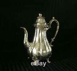 Outstanding Ten -piece Antique silver on copper tea set