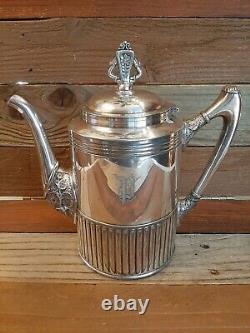 PAIRPOINT MFG CO Teapot Quadruple Silver Plate 312 7 Antique Tea Coffee Pot
