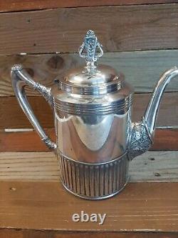 PAIRPOINT MFG CO Teapot Quadruple Silver Plate 312 7 Antique Tea Coffee Pot