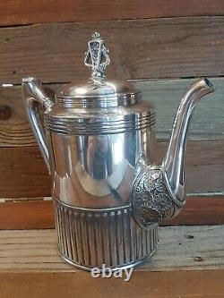 PAIRPOINT MFG CO Teapot Quadruple Silver Plate 312 7 Antique Tea Coffee Pot