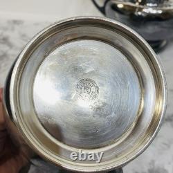 PairPoint Mfg Co Floral Silver Quadruple Plate Tea/ Coffee Set Antique 1920s USA