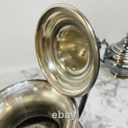 PairPoint Mfg Co Floral Silver Quadruple Plate Tea/ Coffee Set Antique 1920s USA