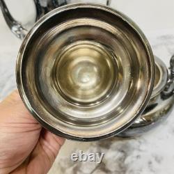 PairPoint Mfg Co Floral Silver Quadruple Plate Tea/ Coffee Set Antique 1920s USA