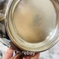 PairPoint Mfg Co Floral Silver Quadruple Plate Tea/ Coffee Set Antique 1920s USA
